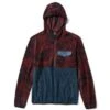 Roark Fox Island Polar Fleece 1/2 Zip Hoodie Men's -The North Face Shop 101229 MAROON m