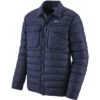 Patagonia Silent Down Shirt Jacket Men's -The North Face Shop 103136 CLASSIC NAVY m