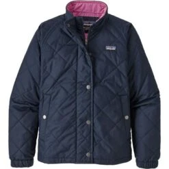 Patagonia Diamond Quilt Jacket Girls' -The North Face Shop 103194 NEW NAVY m