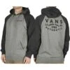Vans Athletic Raglan Pull Over Hoodie Men's -The North Face Shop 103461 CEMENT HEATHERBLACK m