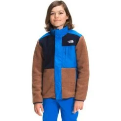 The North Face Forrest Mixed Media Full-Zip Jacket Boys' -The North Face Shop 103749 PINECONE BROWN m