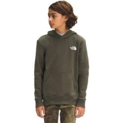 The North Face Camp Fleece Pullover Hoodie Boys' -The North Face Shop 103882 NEW TAUPE GREEN m