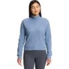 The North Face Long Sleeve Mock Neck Chabot Women's -The North Face Shop 103890 FOLK BLUE m