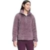 The North Face Printed Multicolor Osito 1/4 Zip Pullover Fleece Women's -The North Face Shop 103931 MNMLGRYPKSPRPL m