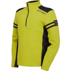 Spyder Wengen Half Zip Fleece Jacket Men's -The North Face Shop 104596 CITRON m