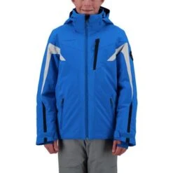 Obermeyer Mach 12 Insulated Jacket Boys' 5 Obermeyer Mach 12 Insulated Jacket Boys' -The North Face Shop 104699 BLUE VIBES m