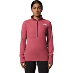 The North Face Summit FUTUREFLEECE LT 1/2 Zip Pullover Women's -The North Face Shop 105468 SLATE ROSE m
