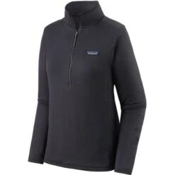 Patagonia R1 Daily Zip-Neck Pullover Fleece Women's -The North Face Shop 105579 INK BLACKBLACK XDYE m