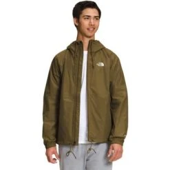 The North Face Antora Rain Hooded Jacket Men's -The North Face Shop 106611 MILITARY OLIVE m