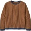 Patagonia Shearling Crew Fleece Sweatshirt Women's -The North Face Shop 106816 BEER BOTTLE BROWN m