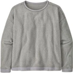 Patagonia Shearling Crew Fleece Sweatshirt Women's 9 Patagonia Shearling Crew Fleece Sweatshirt Women's -The North Face Shop 106816 SALT GREY m