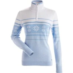Nils Deer Valley Snowflake 1/4 Zip Sweater Women's