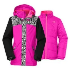 The North Face Abbit Triclimate Jacket Girls' -The North Face Shop 10920 LUMINOUS PINK m
