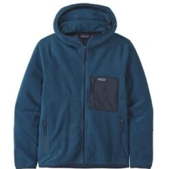 Patagonia Microdini Hooded Fleece Jacket Men's -The North Face Shop 109248 TIDEPOOL BLUE m