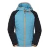 The North Face Quilted Sweater Fleece Hoodie Girls' -The North Face Shop 11120 FORTUNA BLUE m