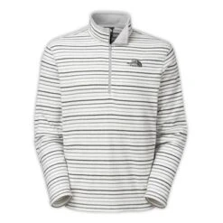 The North Face TKA 100 Novelty Glacier 1/4-Zip Jacket -The North Face Shop 11242 HR GREY STRIPE m