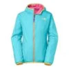The North Face Linnet Reversible Print Wind Jacket Girl's -The North Face Shop 11454 FORTUNA BLUE m