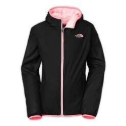 The North Face Linnet Reversible Print Wind Jacket Girl's -The North Face Shop 11454 TNF BLACK m