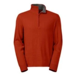 The North Face Mt. Tam 1/4 Zip Sweater Men's -The North Face Shop 11655 RED CLAY m