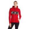Spyder Soiree Hoody Faux Fur Sweater Women's -The North Face Shop 11946 VAMPIREBLACKWHITE m