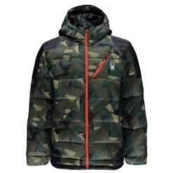 Spyder Bernese Down Jacket Men's -The North Face Shop 18970 GRD CAMO PRGCPBRST m