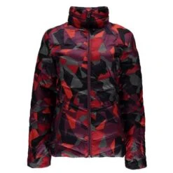Spyder Geared Synthetic Down Jacket Women's -The North Face Shop 18998 RED CAMO PRINT m