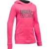 Under Armour Fleece Wordmark Hoodie Girl's 2 Under Armour Fleece Wordmark Hoodie Girl's -The North Face Shop 34354 PENTA PINK BLK m