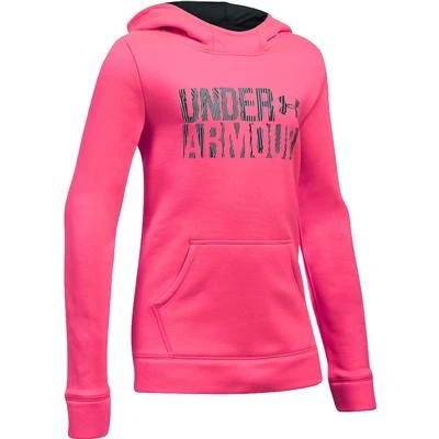 Under Armour Fleece Wordmark Hoodie Girl's 3 Under Armour Fleece Wordmark Hoodie Girl's