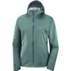 Salomon Lightning Waterproof Jacket Women's -The North Face Shop 36659 BALSAM GREEN m