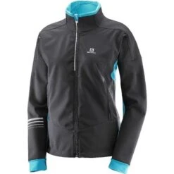 Salomon Lightning Warm Softshell Jacket Women's -The North Face Shop 36965 BLACKBLUEBIRD m
