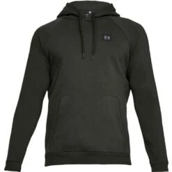 Under Armour Rival Fleece Pullover Hoodie Men's -The North Face Shop 38155 ARTLLERY GREENBLACK m