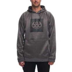 686 Knockout Bonded Fleece Pullover Men's -The North Face Shop 38567 GREY MELANGE m