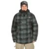 686 Limited Fallen Flannel Insulated Jacket Men's -The North Face Shop 5143 BLACK GREEN m