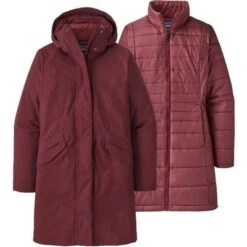 Patagonia Vosque 3-In-1 Parka Women's 9 Patagonia Vosque 3-In-1 Parka Women's -The North Face Shop 61749 SEQUOIA RED m