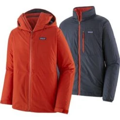 Patagonia Snowshot 3-In-1 Jacket Men's -The North Face Shop 61755 HOT EMBER m