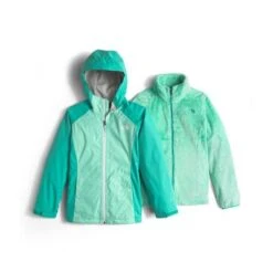 The North Face Osolita Triclimate Jacket Girls' -The North Face Shop 7896 ICE GREEN m