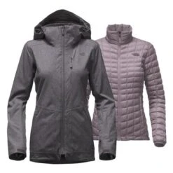 The North Face Thermoball Snow Triclimate Parka Women's -The North Face Shop 7962 RABBIT GREY HEATHER m