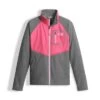 The North Face Glacier Track Jacket Girls' -The North Face Shop 8487 TNF MEDIUM GREY HTHR m