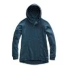 The North Face Om 1/2 Zip Pullover Top Women's -The North Face Shop 89535 BL WING TEAL HEATHER m