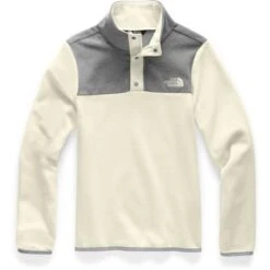 The North Face Glacier 1/4 Snap Fleece Girls' 7 The North Face Glacier 1/4 Snap Fleece Girls' -The North Face Shop 89614 VNTGWHTTNFMDGH m