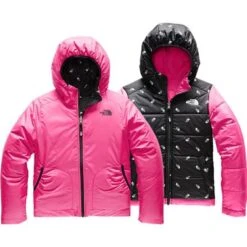 The North Face Reversible Perrito Jacket Girls' -The North Face Shop 91377 MR PINK m