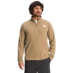 The North Face Textured Cap Rock 1/4 Zip Fleece Men's -The North Face Shop 91437 KELP TAN m