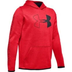 Under Armour Armour Fleece Branded Hoodie Boys' -The North Face Shop 91502 REDBLACKBLACK m