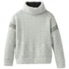 PrAna Crestland Pullover Sweater Women's -The North Face Shop 91666 MOONLIGHT HEATHER m