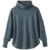 PrAna Cozy Up Poncho Women's -The North Face Shop 91674 GREY BLUE HEATHER m