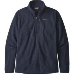 Patagonia Better Sweater Rib Knit 1/4 Zip Fleece Men's 6 Patagonia Better Sweater Rib Knit 1/4 Zip Fleece Men's -The North Face Shop 93053 NEW NAVY RIB KNIT m