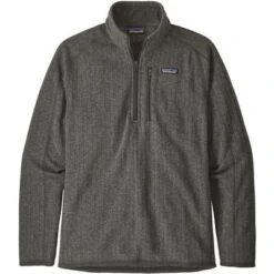 Patagonia Better Sweater Rib Knit 1/4 Zip Fleece Men's 7 Patagonia Better Sweater Rib Knit 1/4 Zip Fleece Men's -The North Face Shop 93053 NICKEL RIB KNIT m