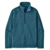Patagonia Better Sweater 1/4-Zip Fleece Women's -The North Face Shop 93060 ABALONE BLUE m
