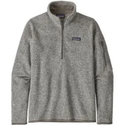 Patagonia Better Sweater 1/4-Zip Fleece Women's -The North Face Shop 93060 BIRCH WHITE m