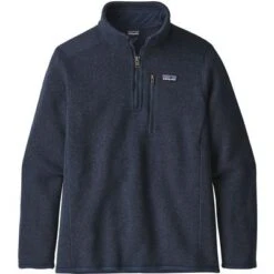 Patagonia Better Sweater 1/4 Zip Fleece Top Boys' -The North Face Shop 93103 NEW NAVY m